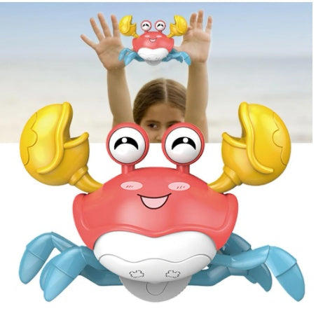 Jouet aquatique éducatif pour enfants, lumière électrique à Induction pour animaux de compagnie, crabe marchant, lumière musicale