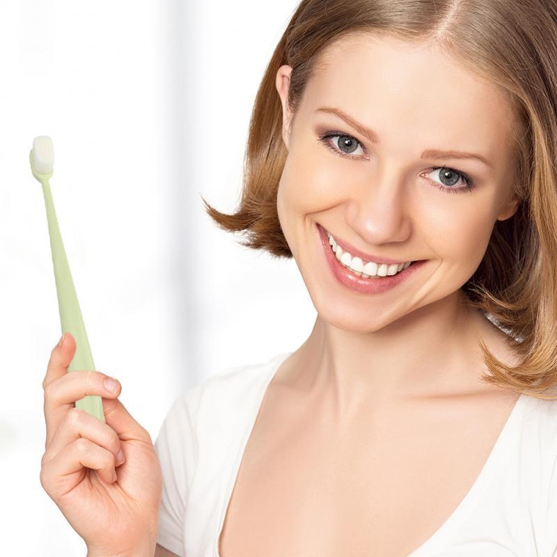 Brosse à dents Ultra-fine, poils Super doux, nettoyage en profondeur, Portable, outils de soins bucco-dentaires, nettoyage buccal, voyage