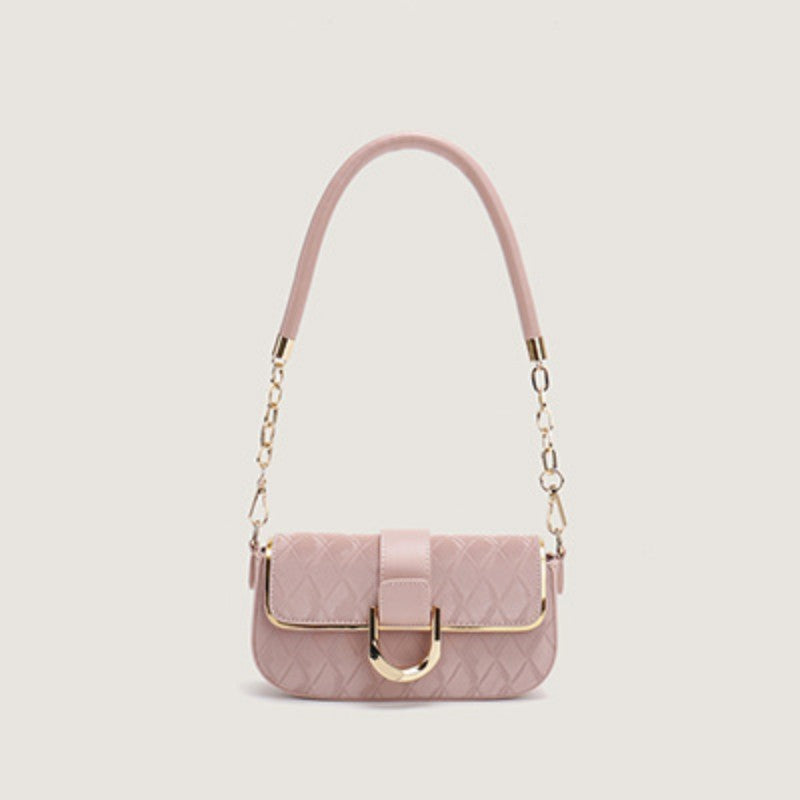 Bolso cuadrado pequeño con cadena Bolso bandolera con hombro para axila