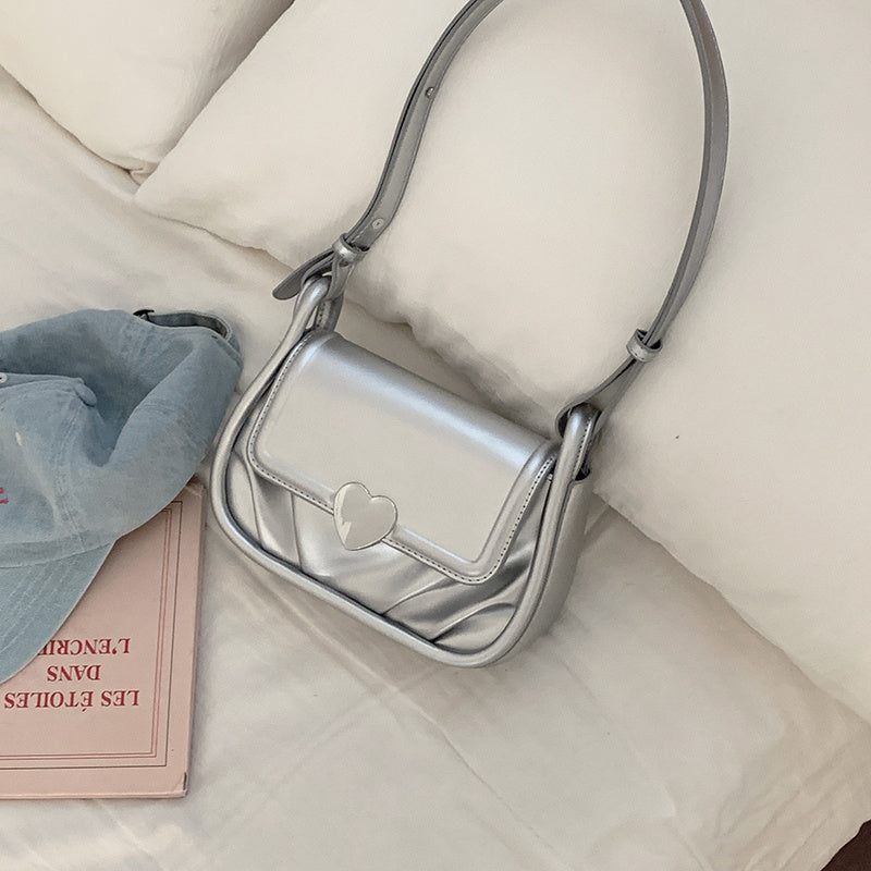 Underarm Women's Fashion Pleated Crossbody Bag