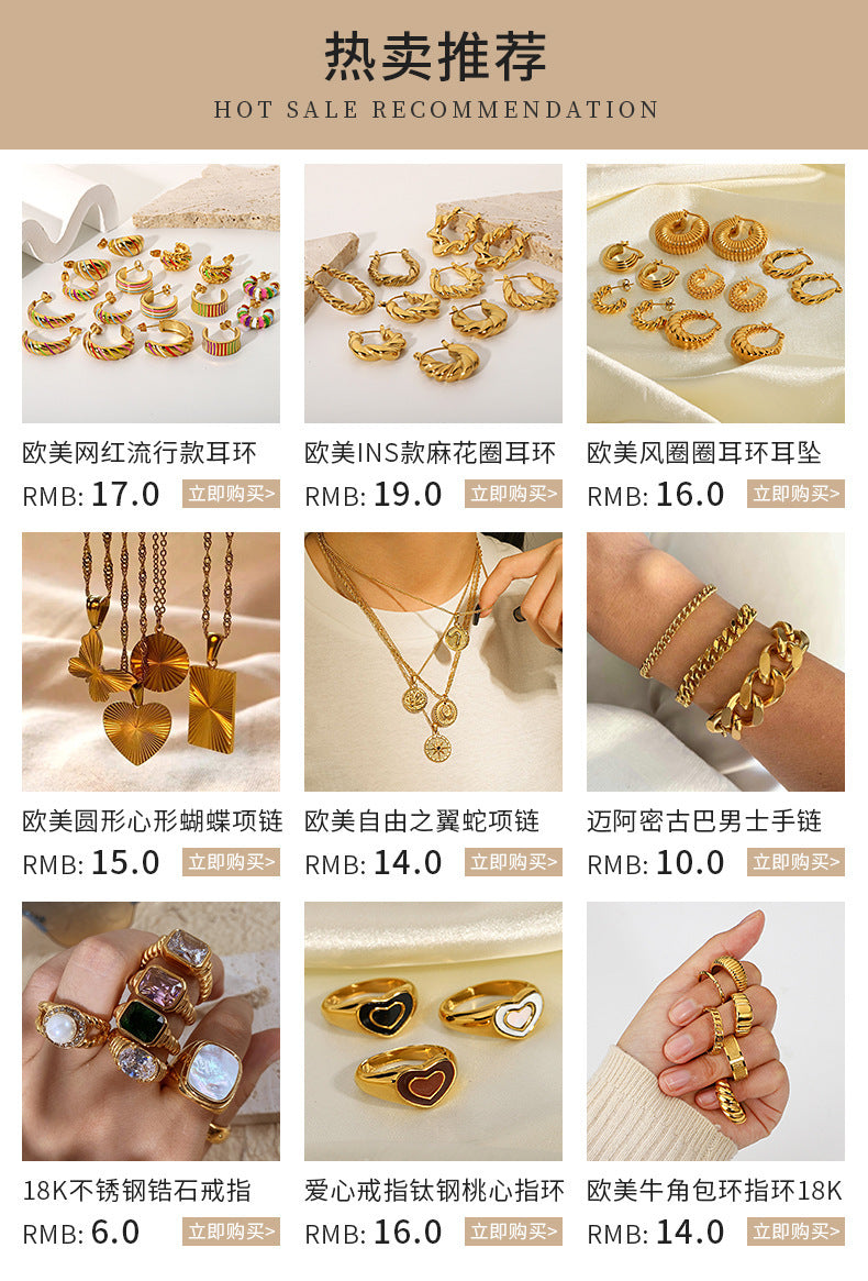 Collier avec pendentif en forme de barre en T en acier inoxydable, style Punk Hip Hop, or 18 carats, corde