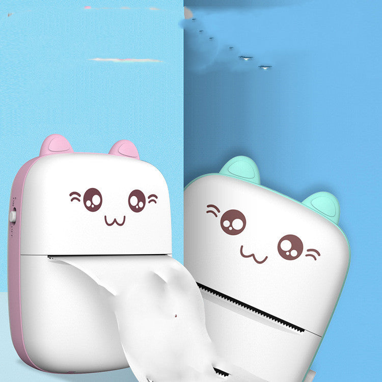 Mini impresora portátil de bolsillo para el hogar, máquina de preguntas equivocadas para estudiantes pequeños