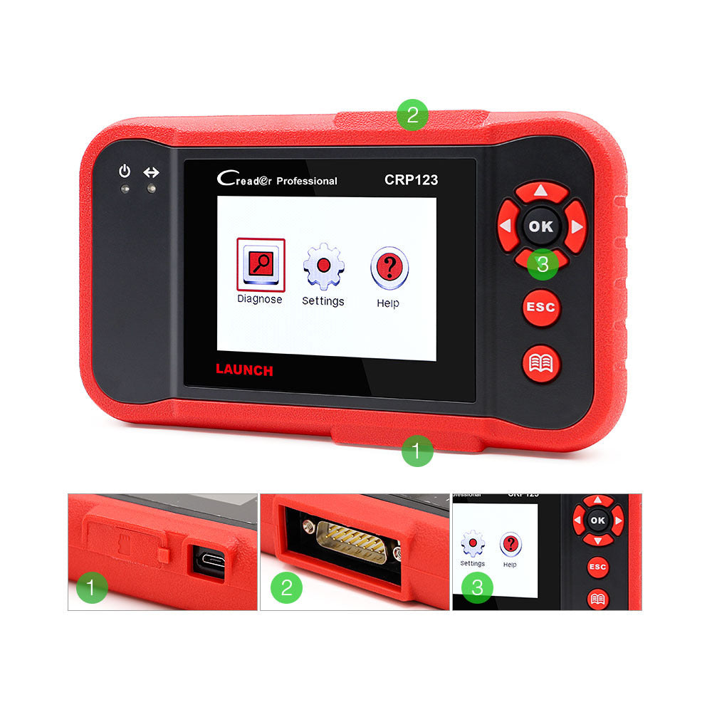 Equipo de diagnóstico del automóvil con detector de fallas CRP123