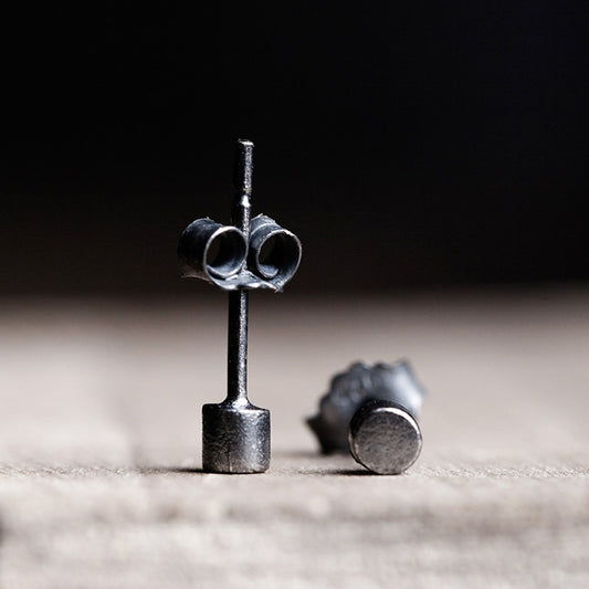 S925 Fashion Simple Round Mini Ear Studs