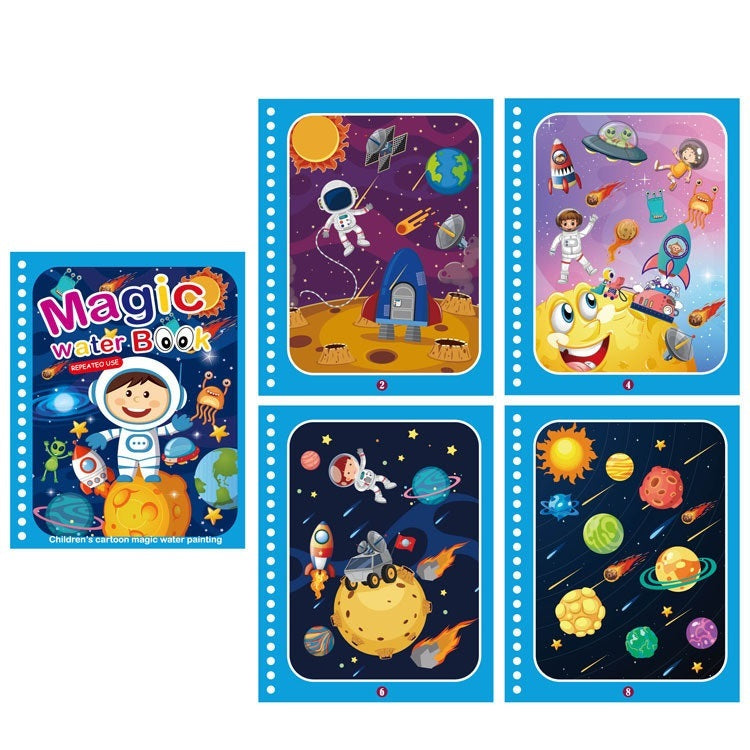 Livre de peinture à l'eau magique créatif pour enfants