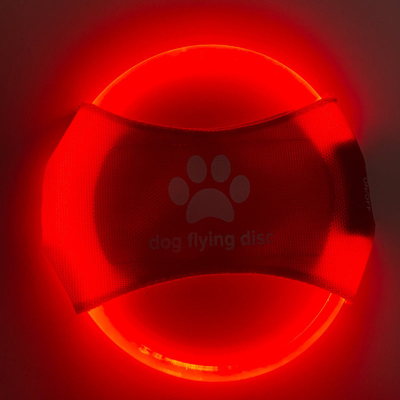 Chien disques volants lumière LED lumineuse entraînement lumineux jouets interactifs jeu disques volants chien jouet accessoires pour chien produits pour animaux de compagnie