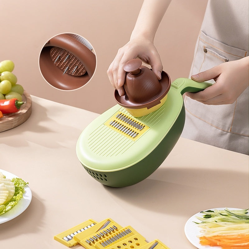 Artefacto para cortar verduras, rallador rallado de patatas, rebanador, cocina casera, pepino rábano rallado grueso multifuncional