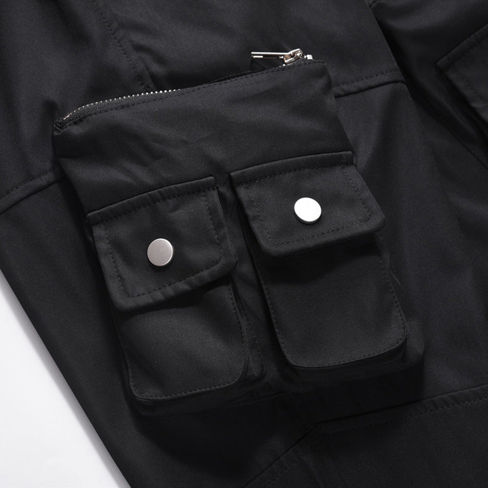 Mechanical Style Workwear Casual Trousers For Men