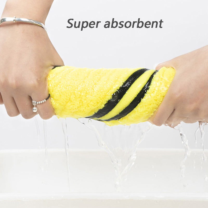 Serviettes pour chiens pour sécher les chiens, serviette de bain pour chien, serviettes pour chiens et chats à séchage rapide, serviettes en fibres douces, super absorbantes, serviette en microfibre douce à séchage rapide pour chiens, chats jaune