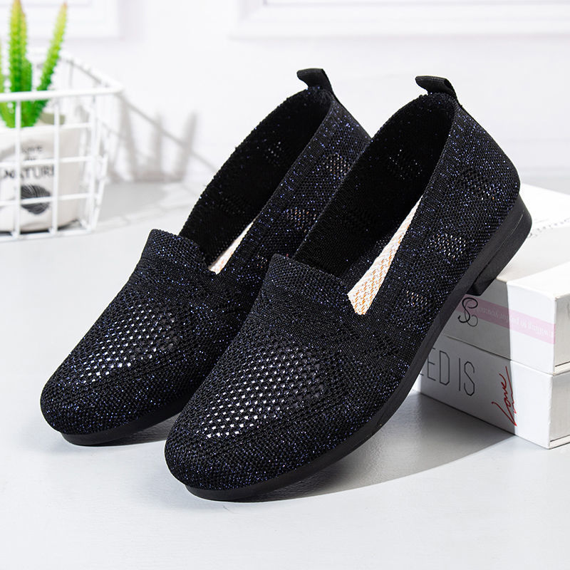 Chaussures en tissu ajouré en maille pour femmes à la mode
