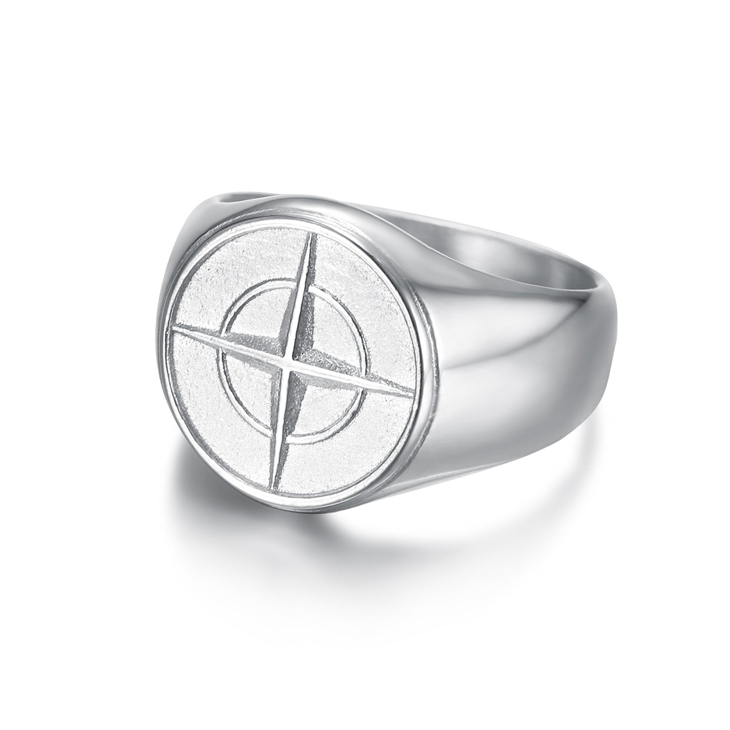 Compass Nautical Boat Anchor Shape Ring