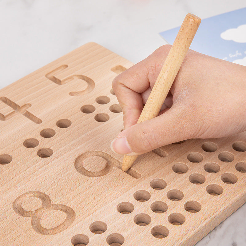 Tableau logarithmique d'enseignement numérique Montessori pour la petite enfance