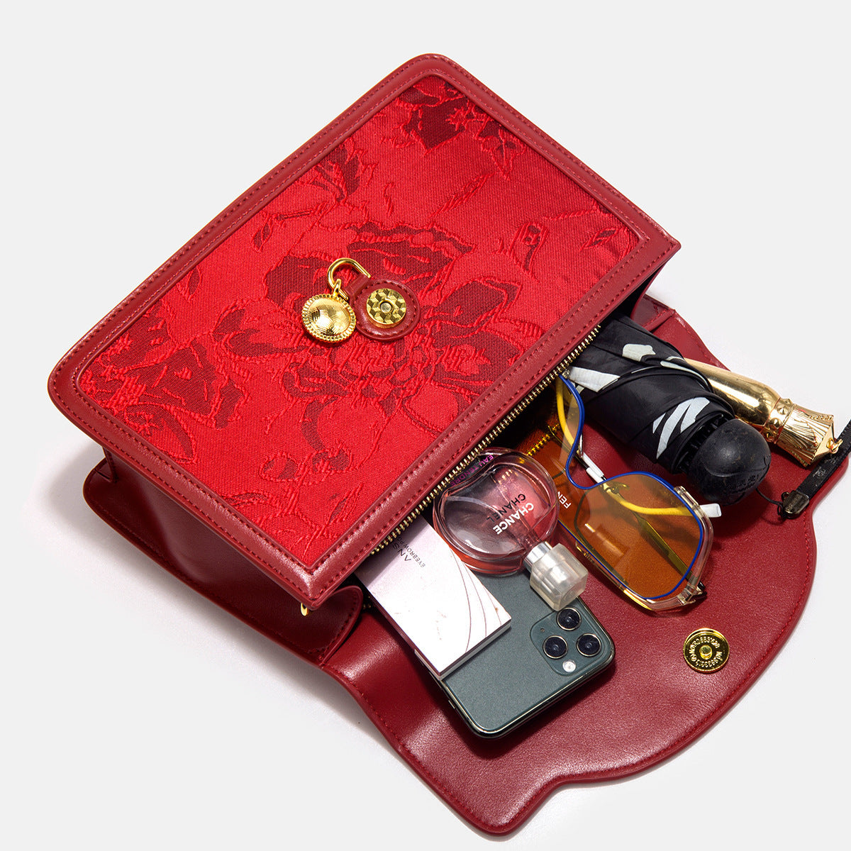 Sac de mariage rouge sac de mariée femme nouvelle grande capacité