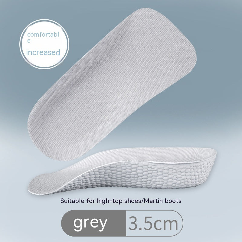 Plantilla invisible para aumentar la altura, cómoda y gruesa, media plantilla que aumenta la plantilla