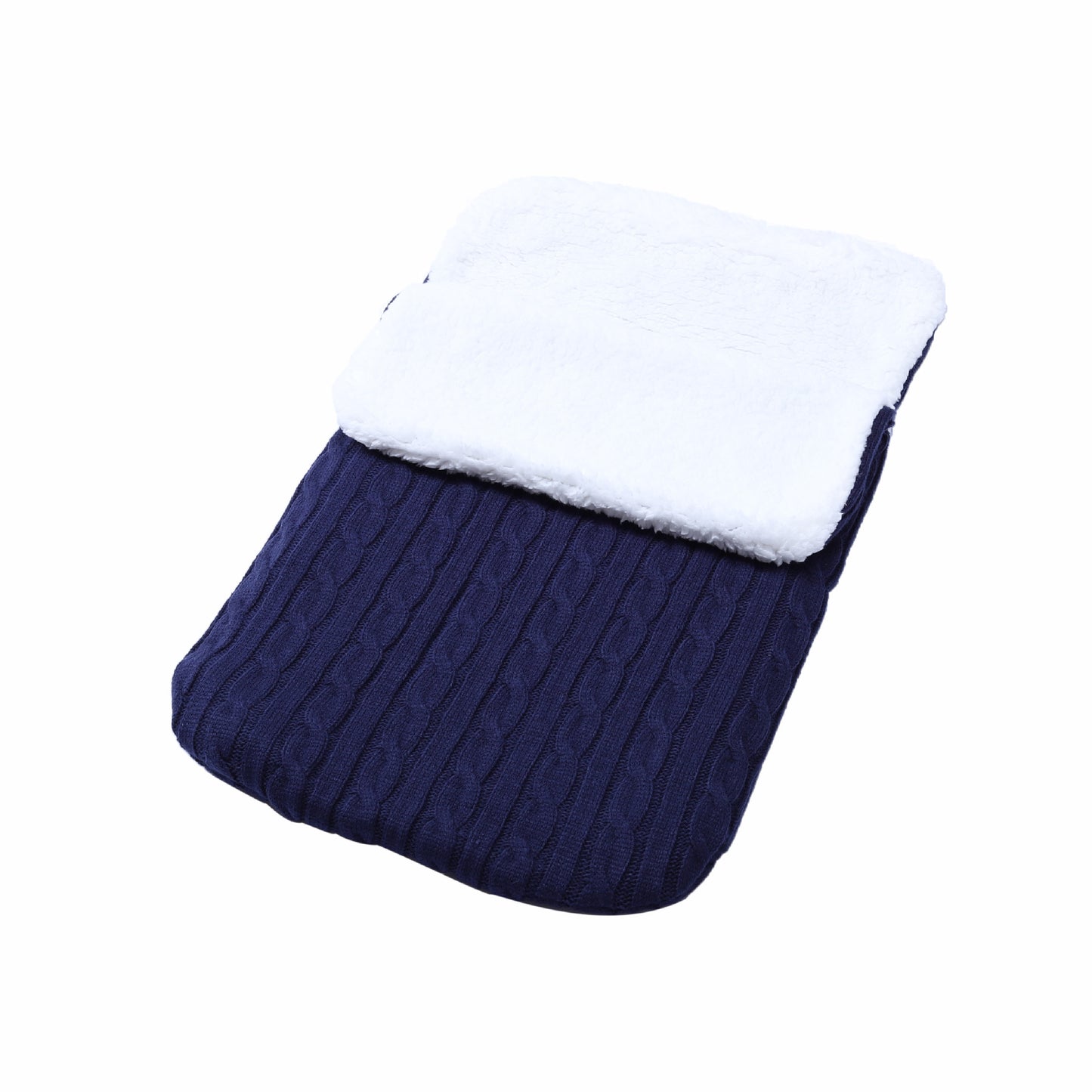 Sac de couchage épais pour bébé, doublure polaire, tricot chaud, poussette en laine