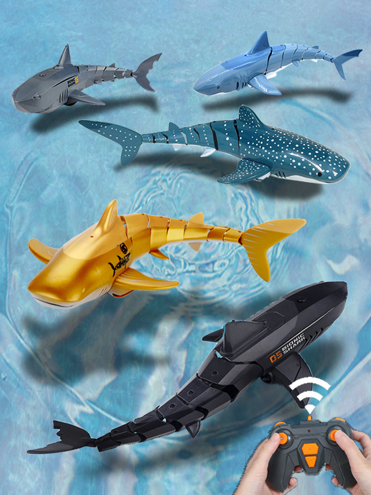 Requin télécommandé 2.4G, poisson télécommandé, jouets pour enfants, jouets d'eau d'été
