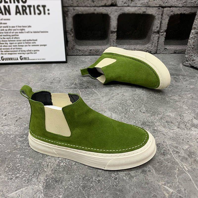 Botas Chelsea Martin informales de caña alta para hombre