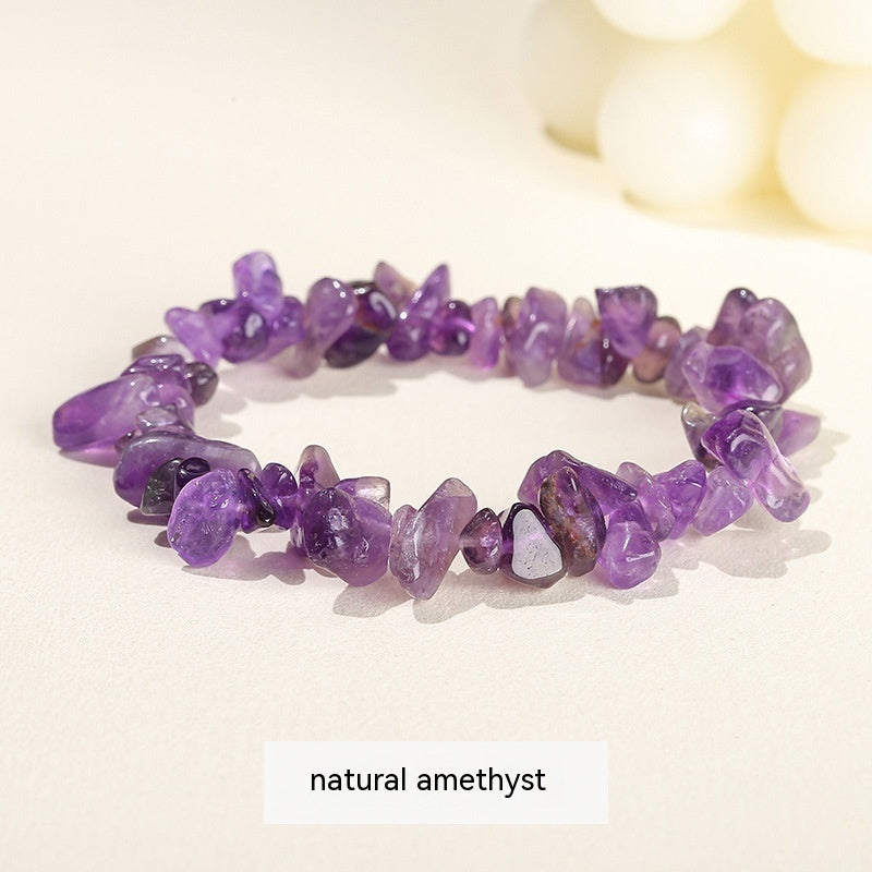 Natural Crystal Gravel Agate Aventurine Irregular Bracelet