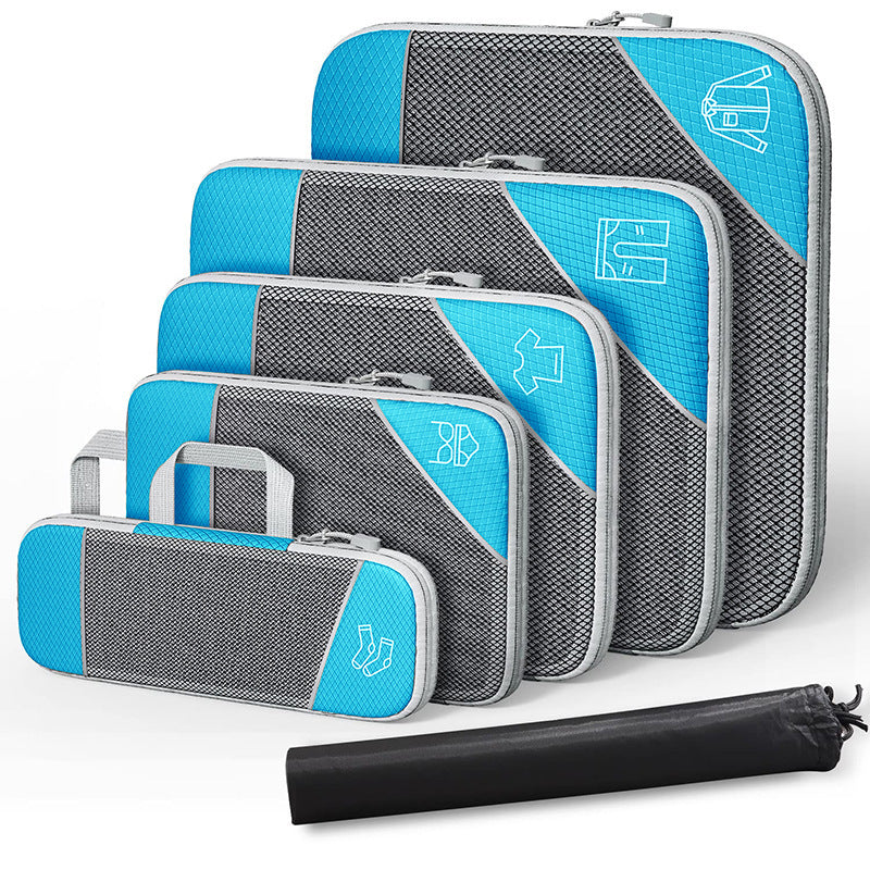 Le voyage peut être un sac de rangement à Compression, costume avec sac à chaussures, organisation visuelle des bagages en maille