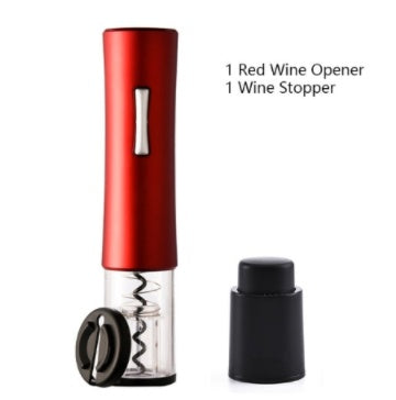 Ouvre-bouteille électrique, tire-bouchon, ensemble de coupe-feuille, ouvre-bouteille automatique haut de gamme pour le vin, Gadgets de cuisine, ouvre-boîte