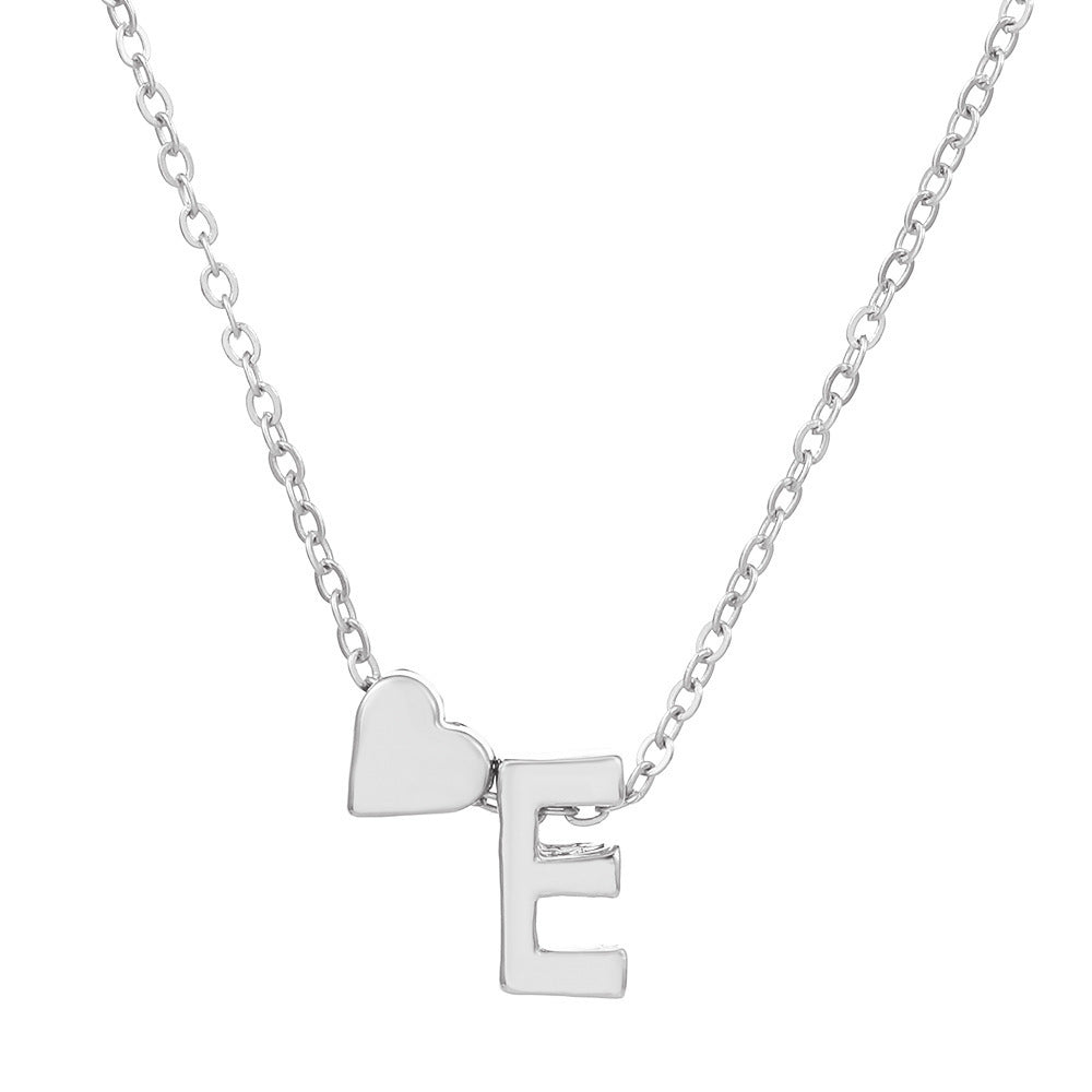 European And American Fashion Love 26 English Letter Simplicity Necklace