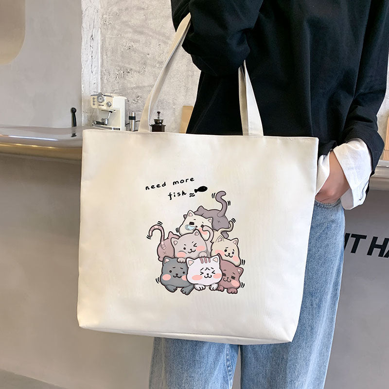 Sac en toile de grande capacité pour femmes