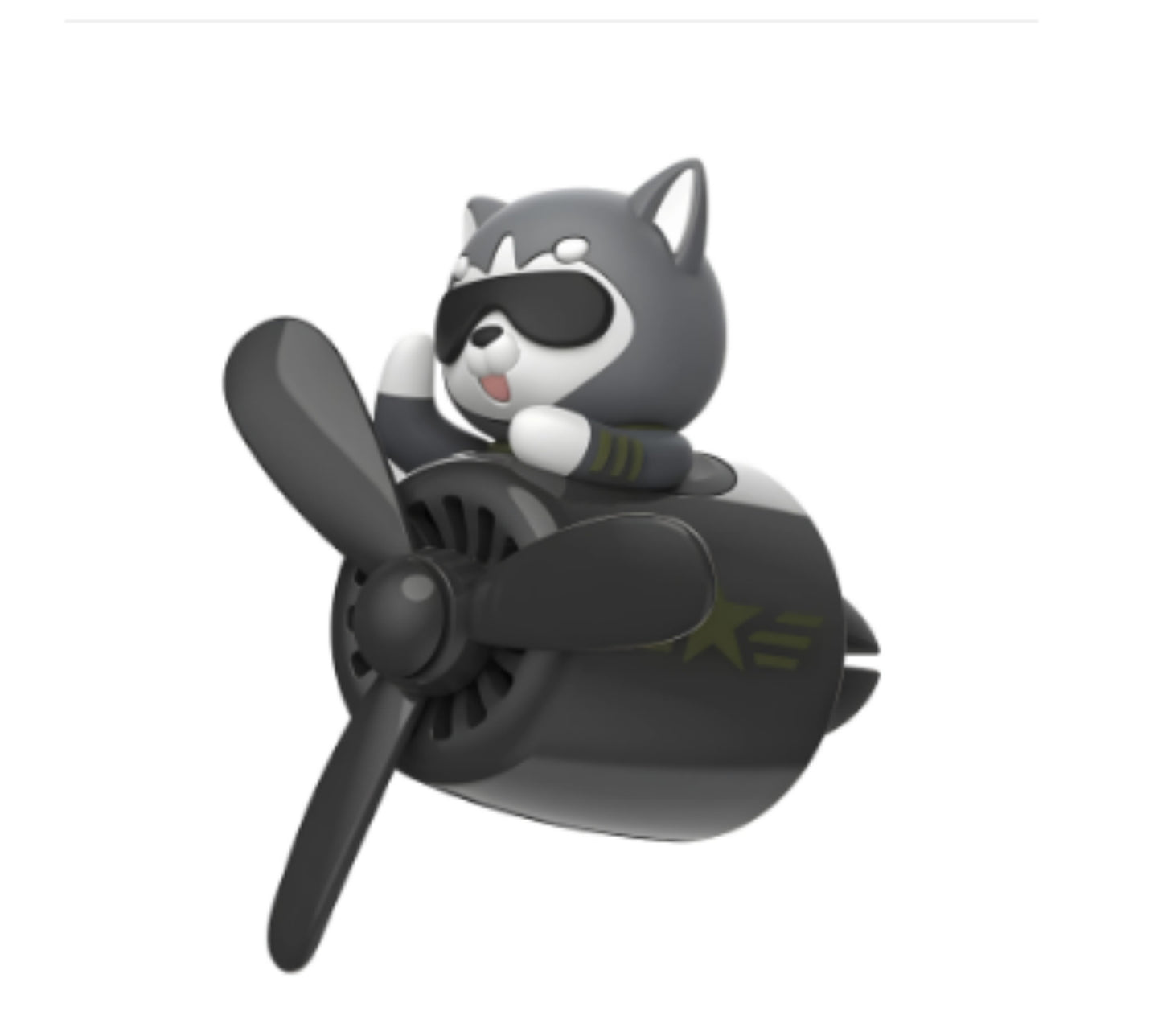 Dessin animé mignon créatif petit ours noir voiture sortie d'air aromathérapie
