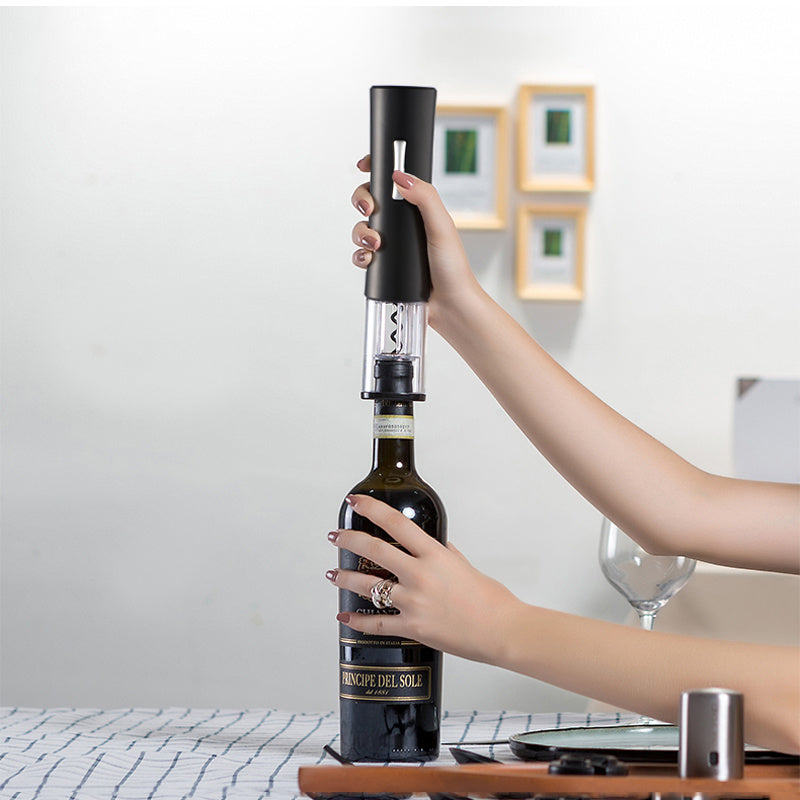 Ouvre-bouteille électrique, tire-bouchon, ensemble de coupe-feuille, ouvre-bouteille automatique haut de gamme pour le vin, Gadgets de cuisine, ouvre-boîte