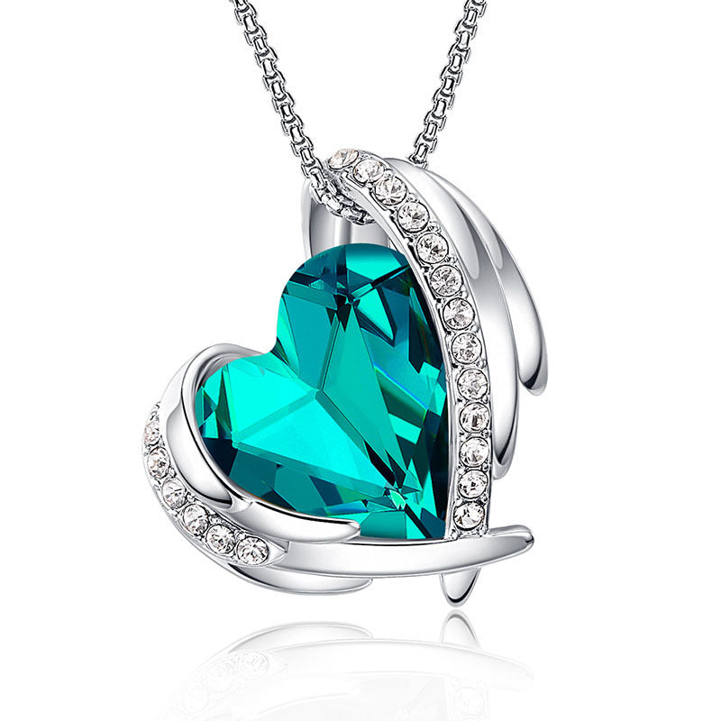 Collier ange pour femme, Niche créative, pendentif en cristal, collier Simple assorti avec tout