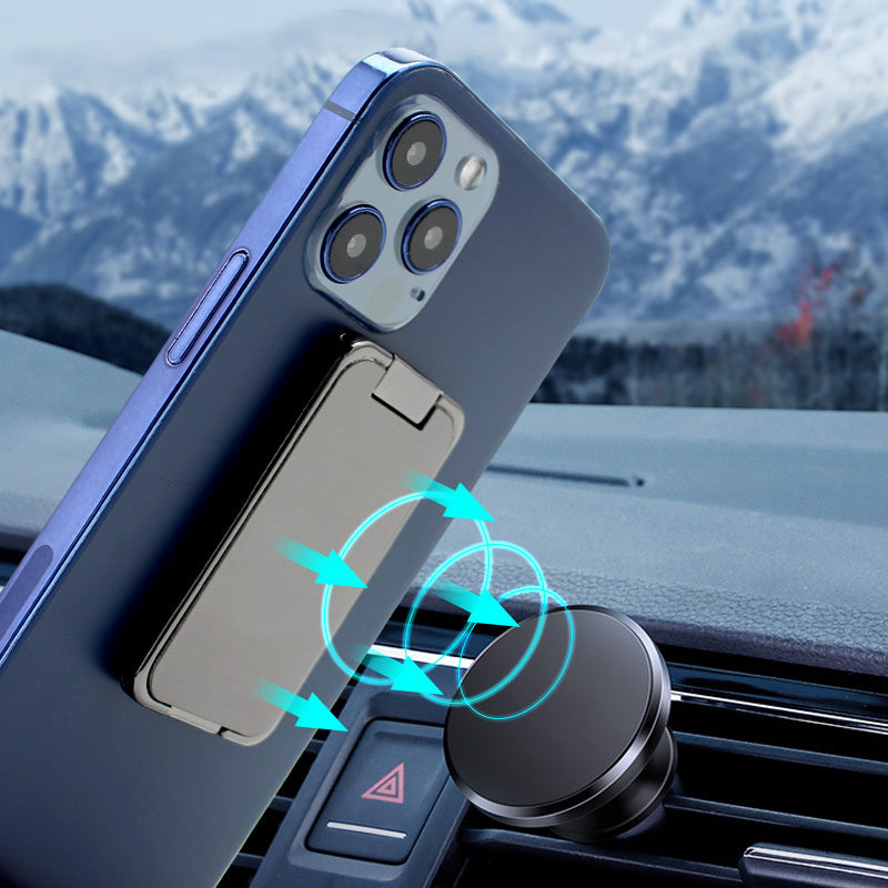 Support de téléphone portable pliable, boucle annulaire rétractable, support magnétique de bureau pour téléphone portable de voiture, accessoires de bureau