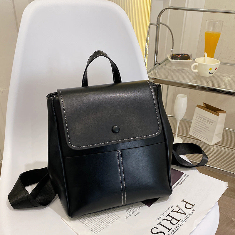 Sac à dos décontracté texturé de grande capacité à la mode pour femmes