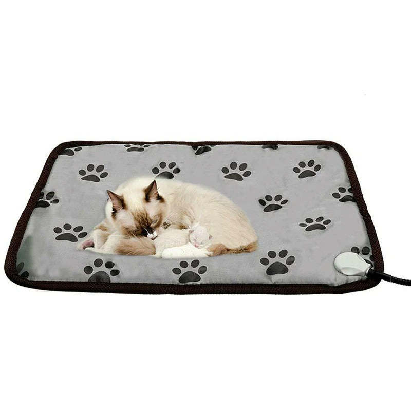 Coussin chauffant pour animaux de compagnie pour chien chat tapis chauffant intérieur électrique étanche chien coussin chauffant avec cordon résistant à la mastication hiver couverture pour animaux de compagnie plus chaud