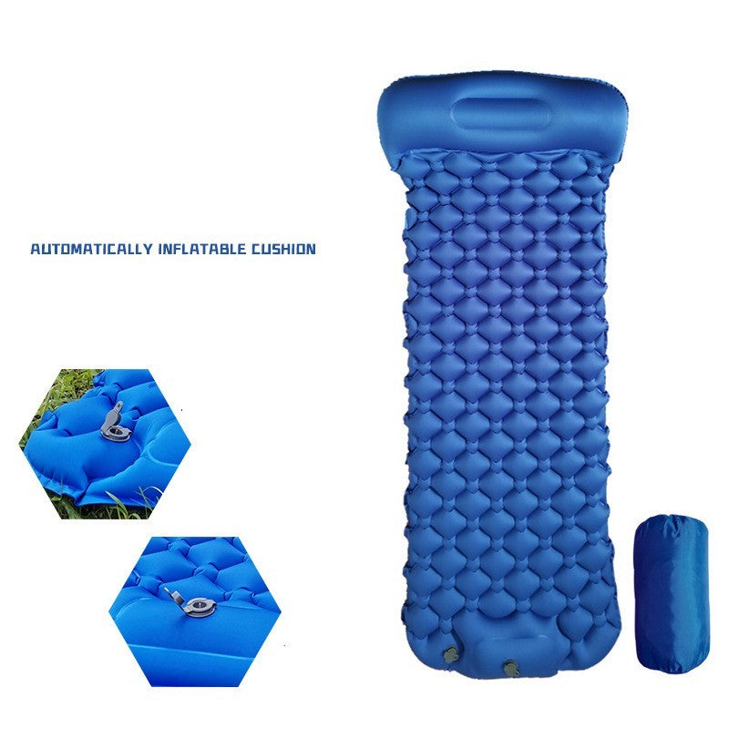 Colchoneta inflable para exteriores, suministros para acampar al aire libre, colchón inflable automático portátil, colchoneta para tienda a prueba de humedad, colchoneta para acampar