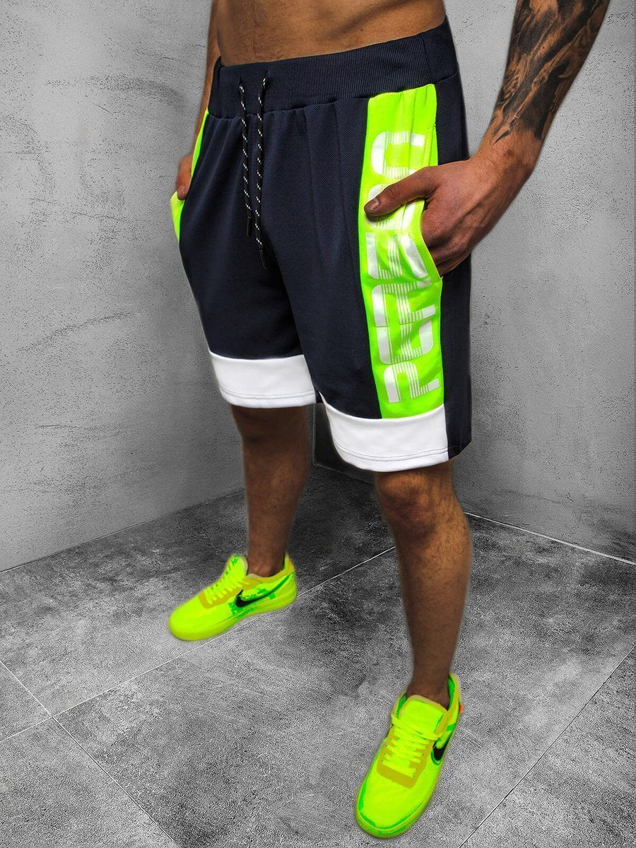 Pantalones cortos para hombre, pantalones cortos deportivos para correr, pantalones de cinco puntos