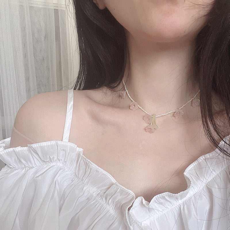 Collar de plata de ley 925 estilo Mori original