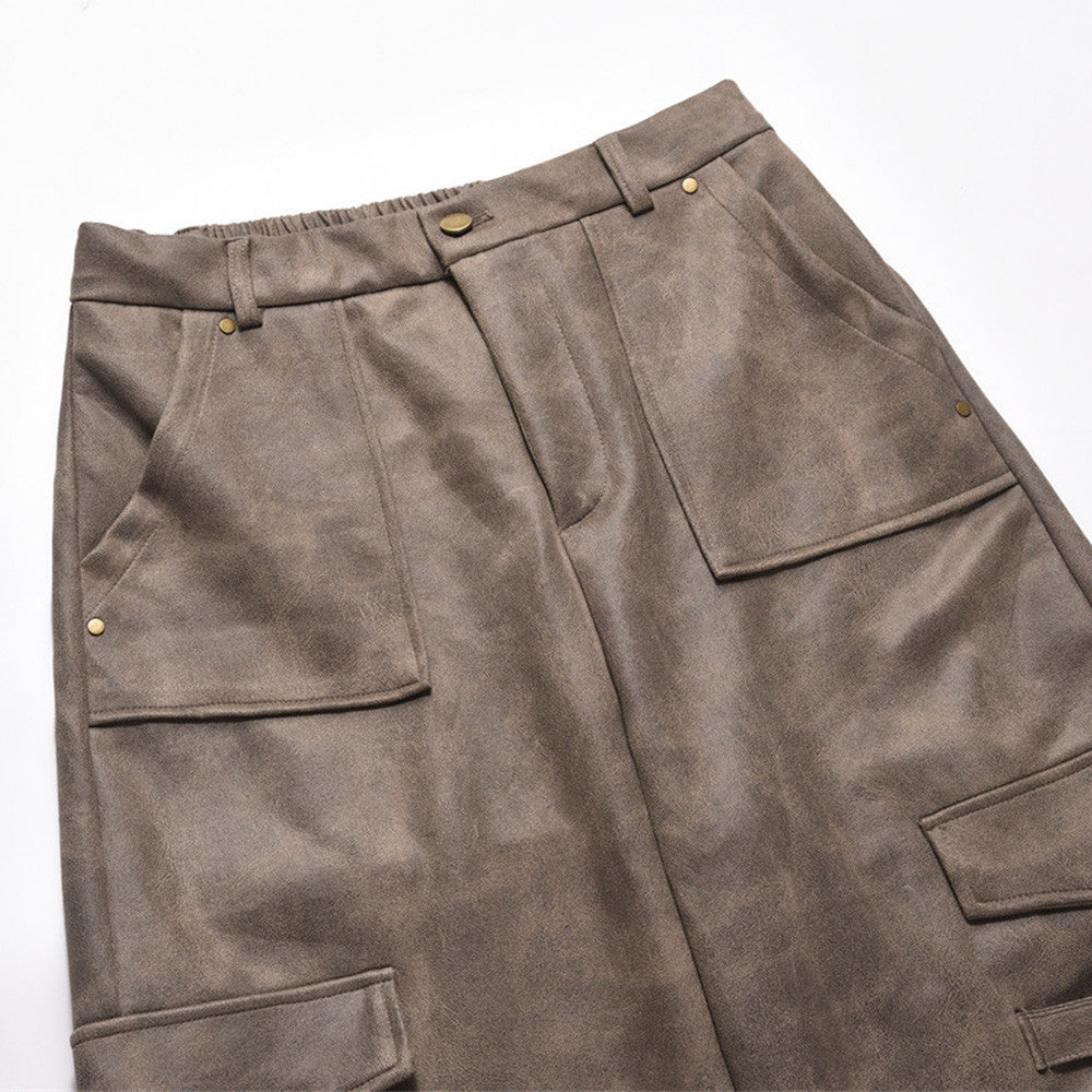 American Retro Mechanical Style Multi-pocket Cargo Pants