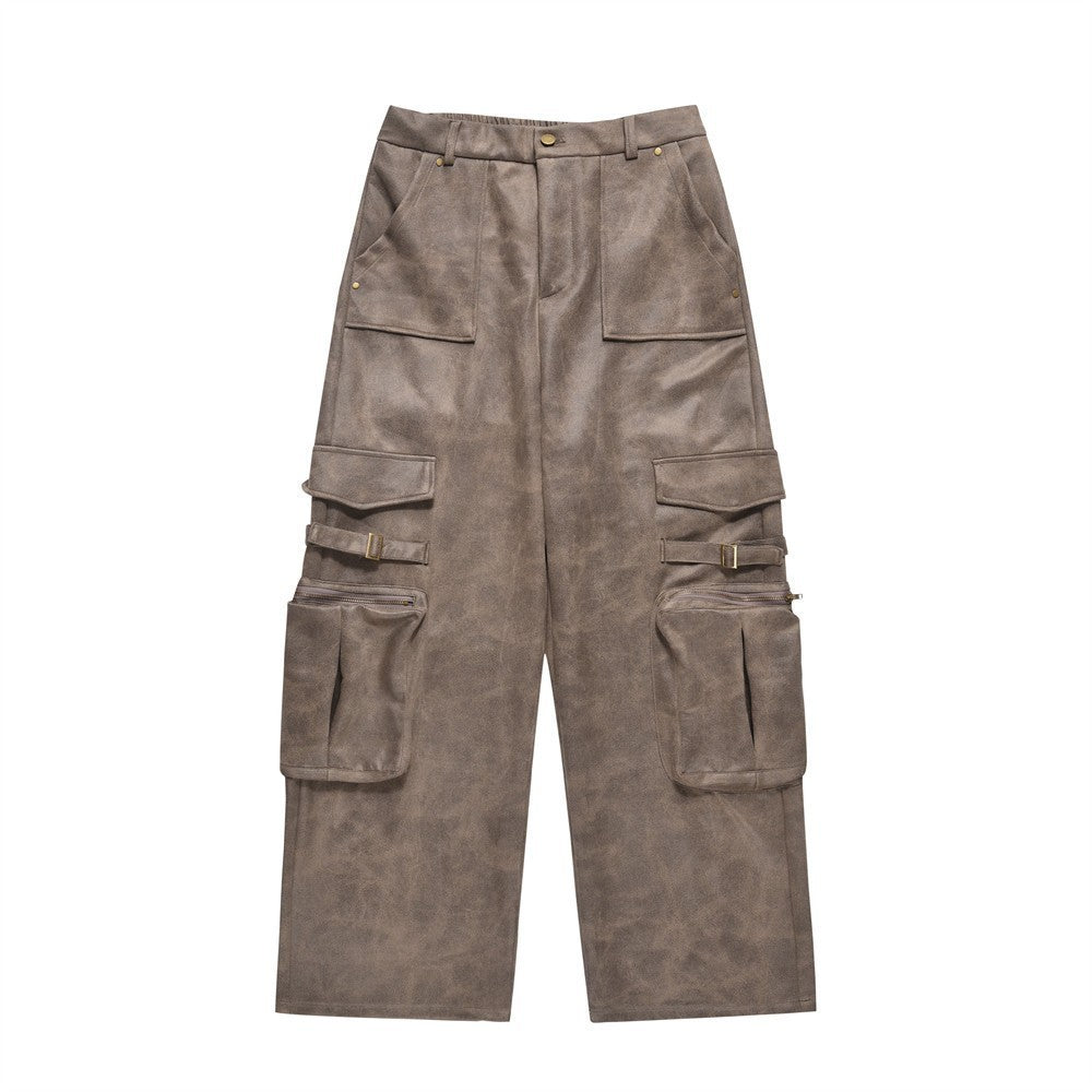 American Retro Mechanical Style Multi-pocket Cargo Pants