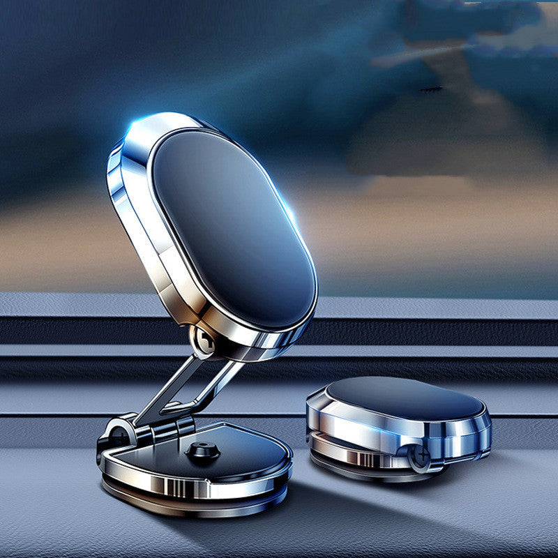 Support de téléphone magnétique pliable pour voiture, rotation à 360 °