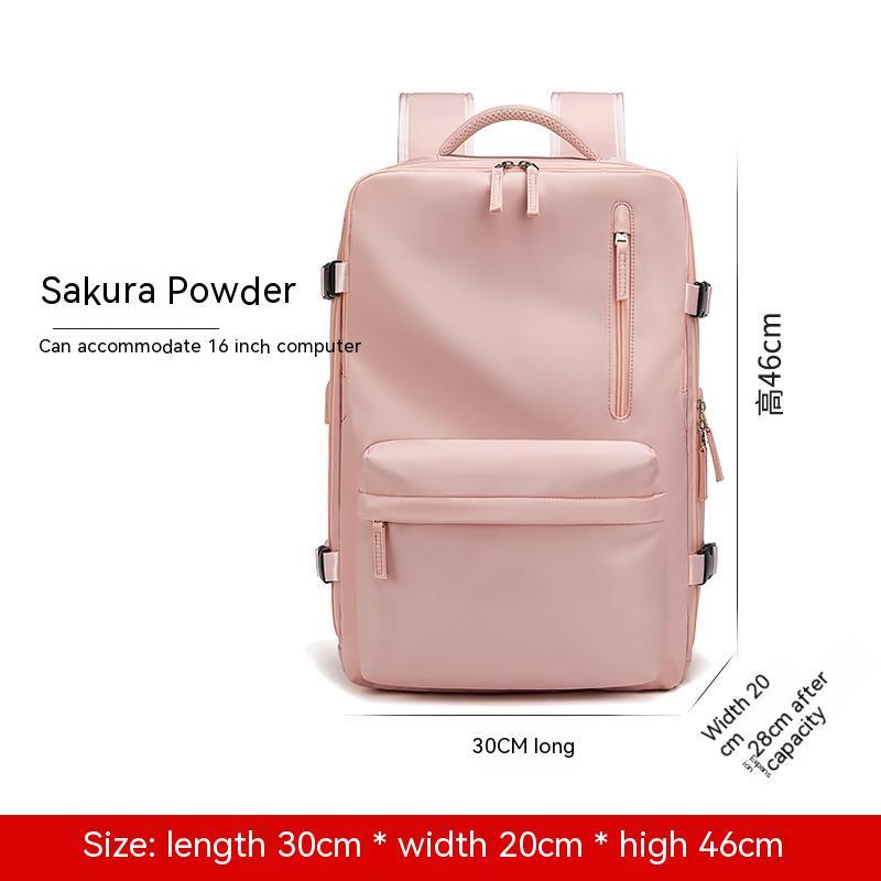 Expansion Backpack Sac à dos décontracté pour femme avec séparation sèche et humide