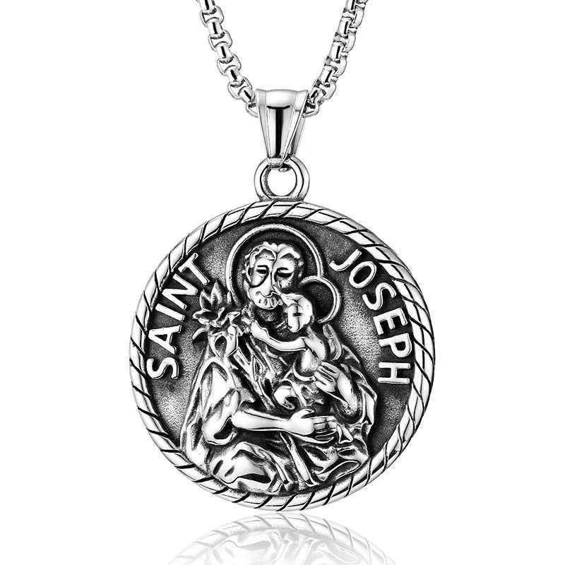 Stainless Steel Virgin Back Cushion Pendant