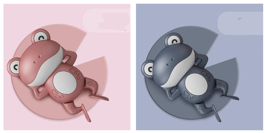 Juguete de baño Little Frog, baño de bebé, juguete flotante de cuerda