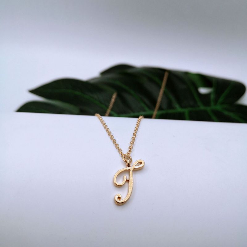 Ornament 26 Letter Necklace Simple Fashion Character Capital English Pendant Special-interest Design Clavicle Chain