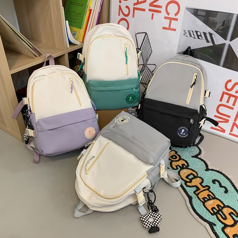 Sac à dos simple pour femme Sac à dos de grande capacité