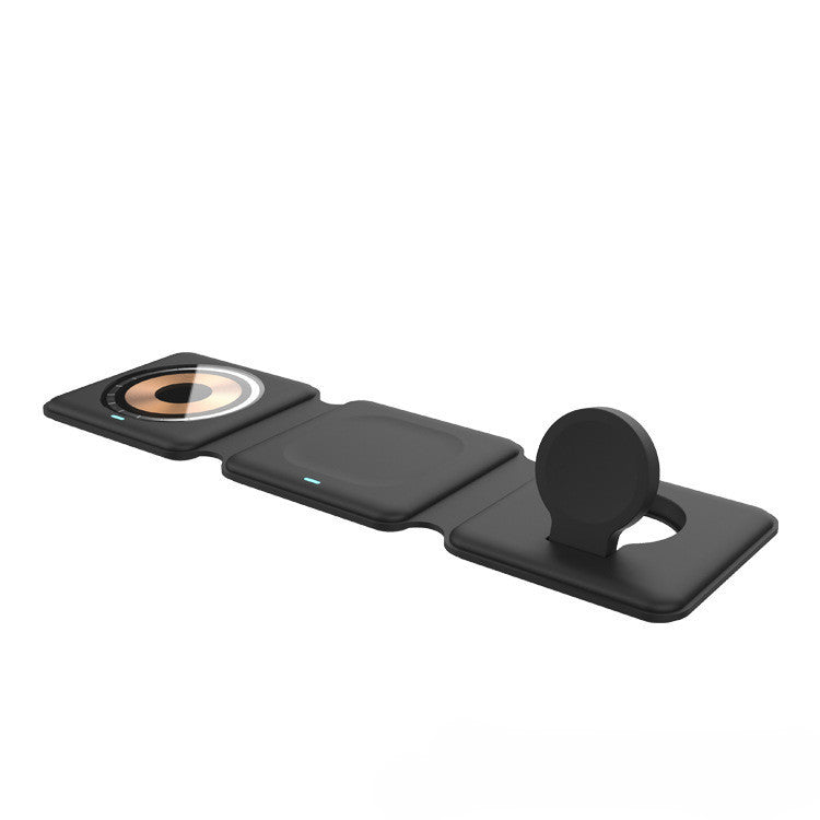 Chargeur sans fil 3-en-1 pliable magnétique élégant