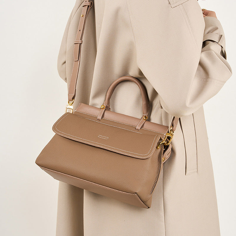 Sac à main en cuir de vache de première couche pour dames