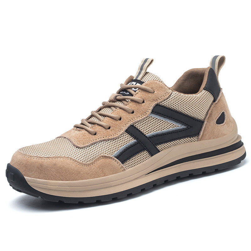 Chaussures de protection du travail anti-écrasement et anti-pénétration pour hommes
