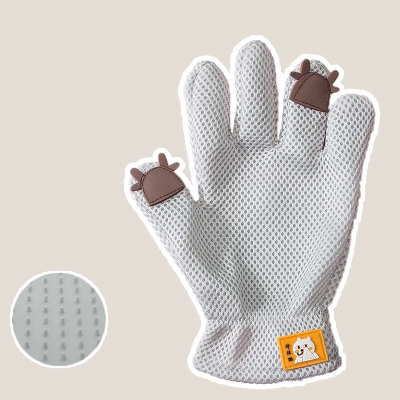 Guante para mascotas Guante de aseo para gatos Guantes para cepillo para quitar el pelo de gato Pelo flotante para gatos Cepillo para quitar el pelo de mascotas Baño para perros Peine de masaje Guantes de depilación de silicona