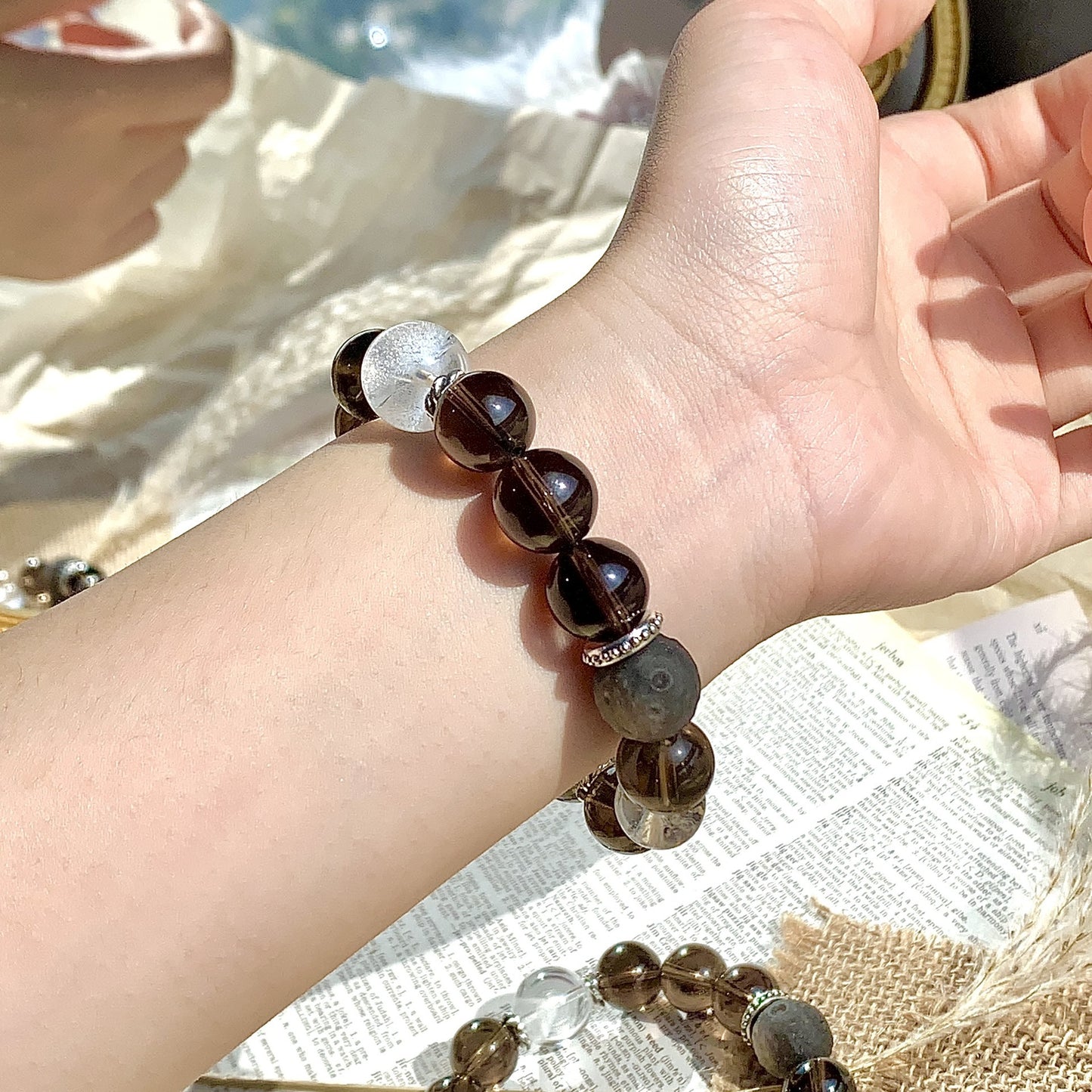 Bracelet en cristal naturel DIY, conception de niche originale