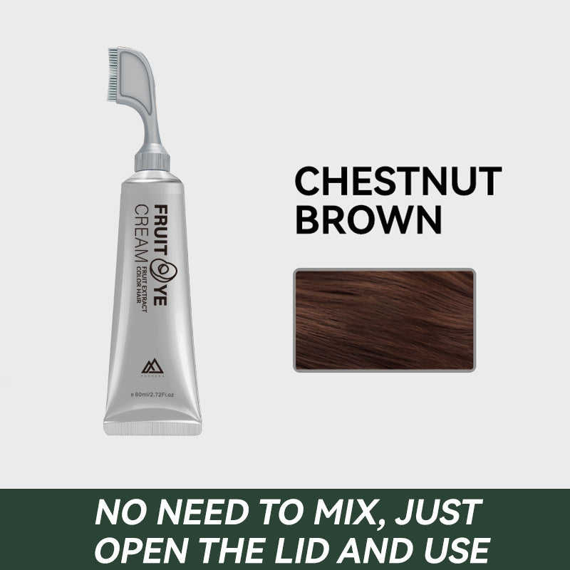 Crema de Color de fruta realista, estoy teñiendo el cabello y teñiendo plantas, tinte para el cabello, cabello blanco, mujeres embarazadas usan una crema de Color de cabello negro