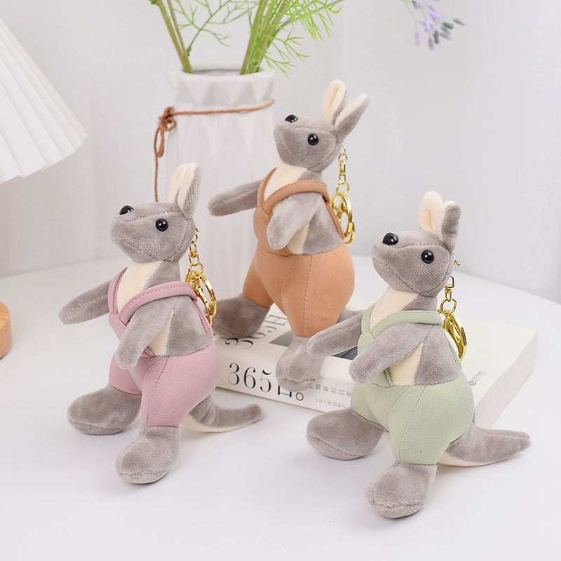 Cartoon Cute Strap Kangaroo Plush Pendant Little Doll